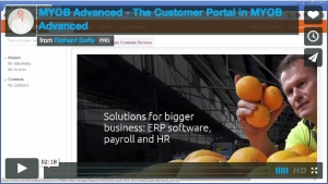 MYOB Advanced Demonstration Video - The Customer Portal in MYOB Advanced