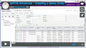 MYOB Advanced Demonstration Video - Creating a Sales Order in MYOB Advanced 