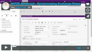 MYOB Advanced Demonstration Video - Synchronising Exchange Rates