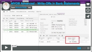 MYOB Advanced Demonstration Video - Write-Offs in Bank Statements in MYOB Advanced