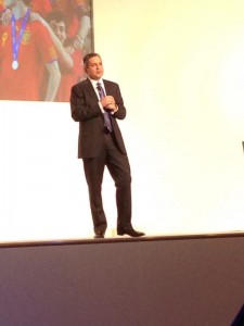 Rob Enslin on stage at SAP FKOM APJ